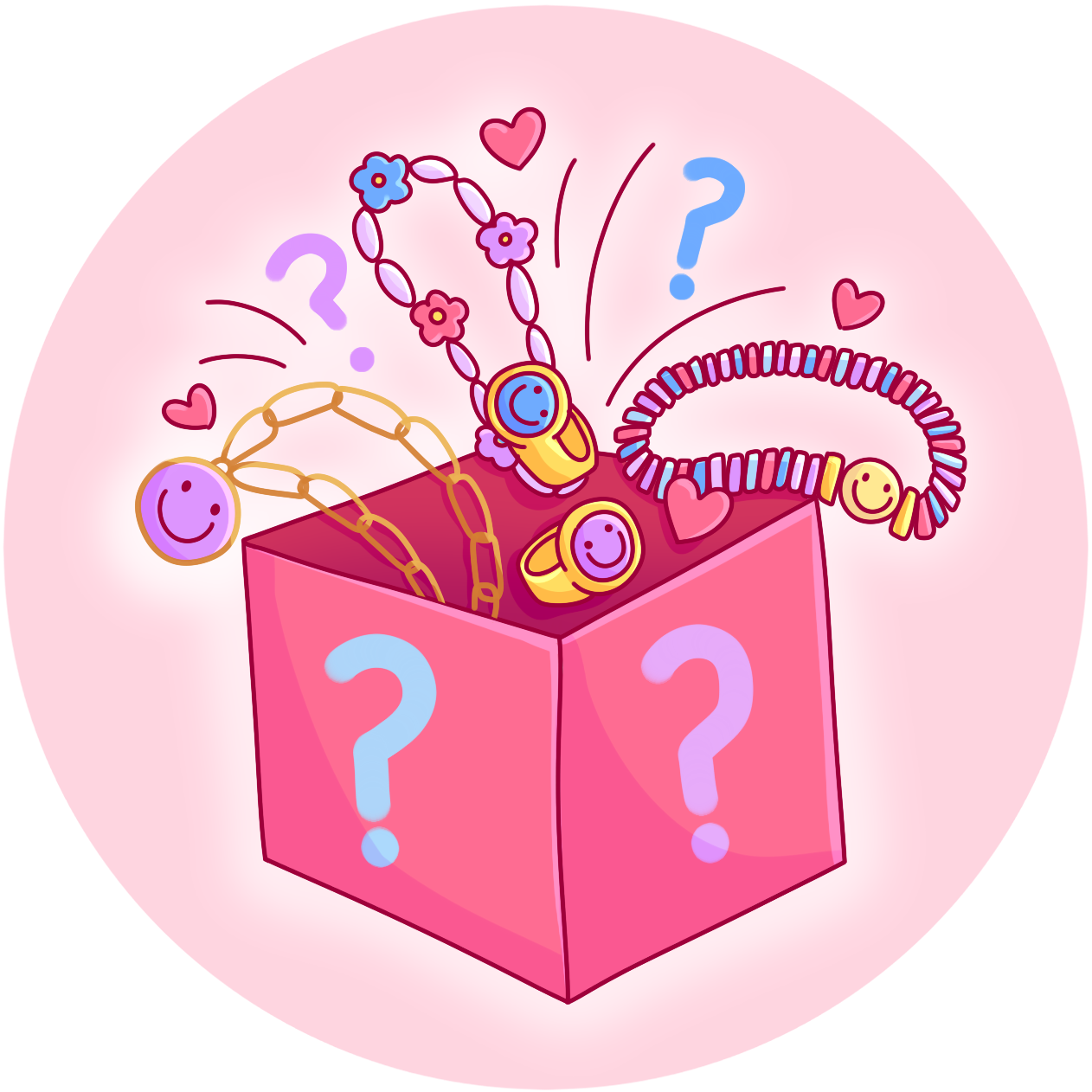 Pink mystery box