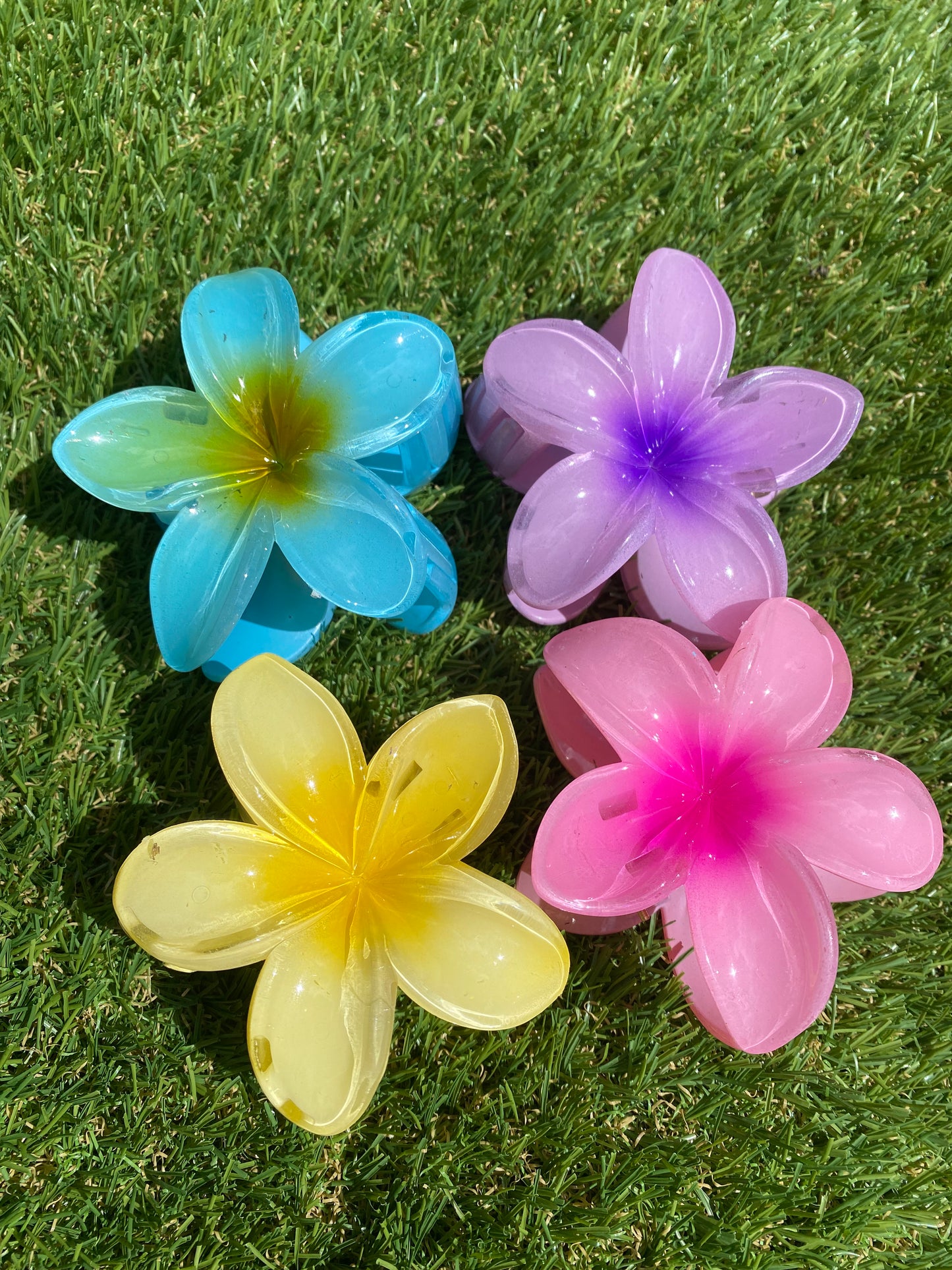 Pastel Blooming Flower Claw Clips