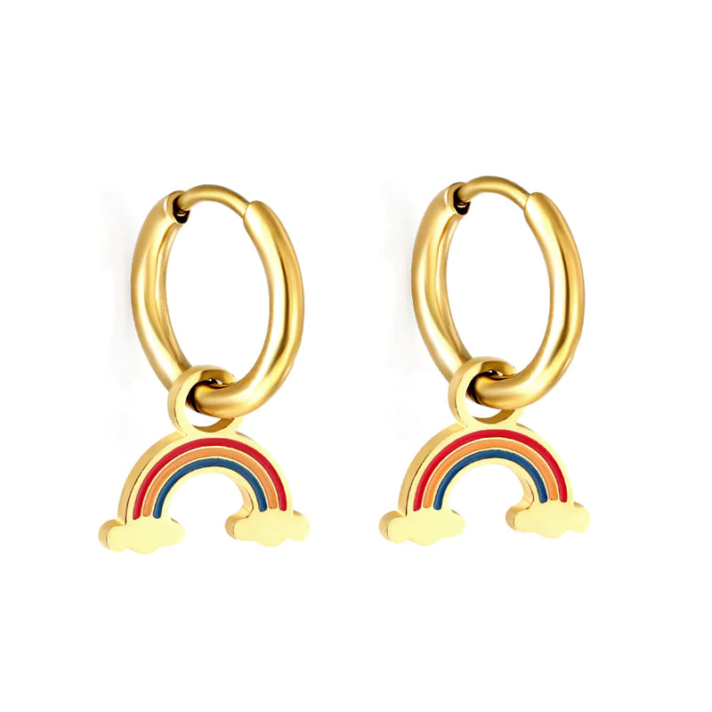 Hypoallergenic Rainbow Earrings