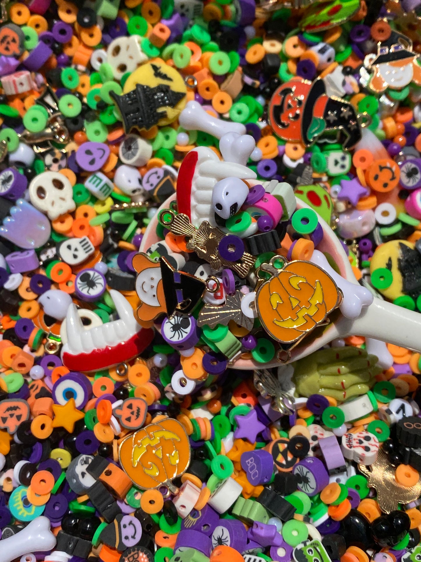 DIY Spooky Halloween Bead Confetti