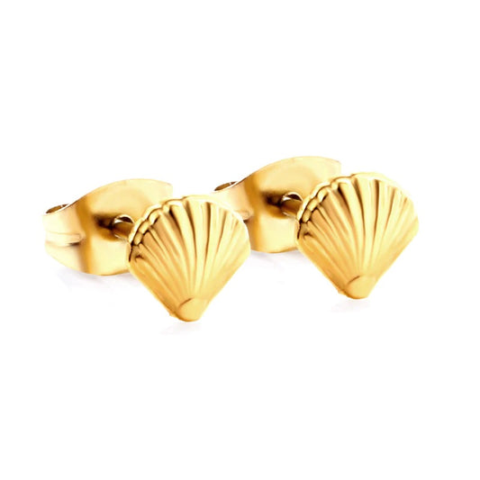 Beachy Shell Stud Earrings