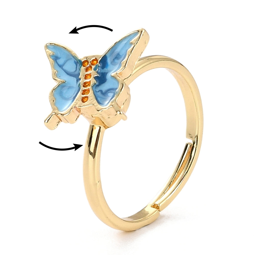 Fidget Butterfly Ring